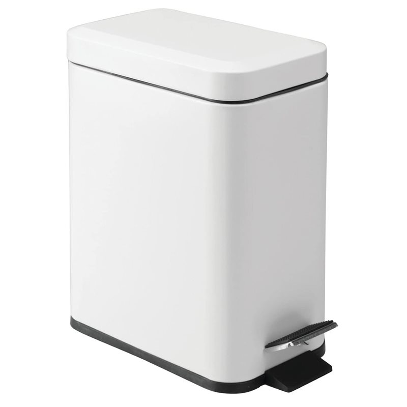 Trash Can for Bathroom, Kitchen, Lidded Step Trash Can with Removable Liner Bucket and Handle