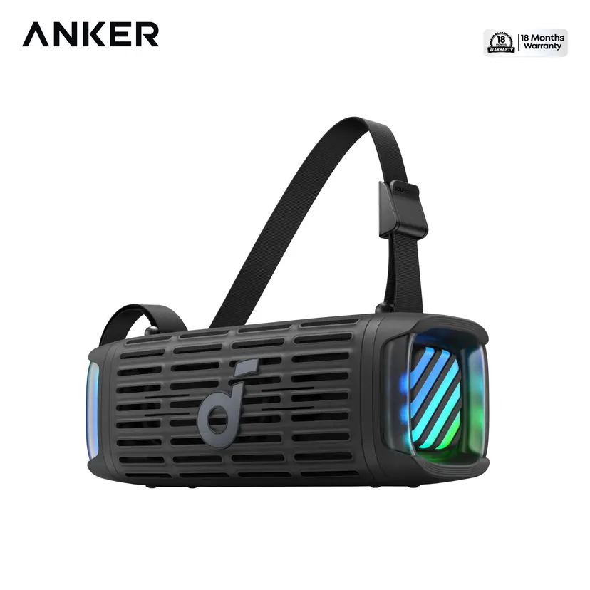 soundcore Boom 3i ,Compact Outdoor Speaker, IP68 Waterproof, Floating Playback, Saltwater-Resistant, BassUp 2.0, 50W Portable Speaker, Bluetooth 5.3, 16H, TWS, Kayak/Fishing/Camping