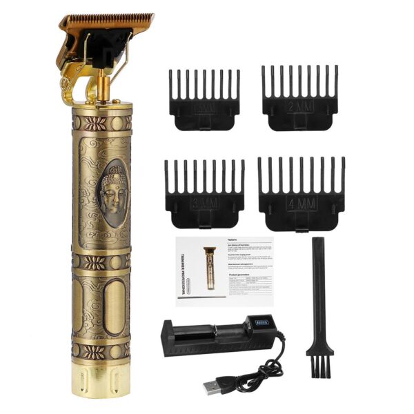 1Pcs Vintage T9 Electric Hair Cli Professional Hair Trimmer Personalpper Rechargeable Strong Steel Cutting Head / 1Year Warranty