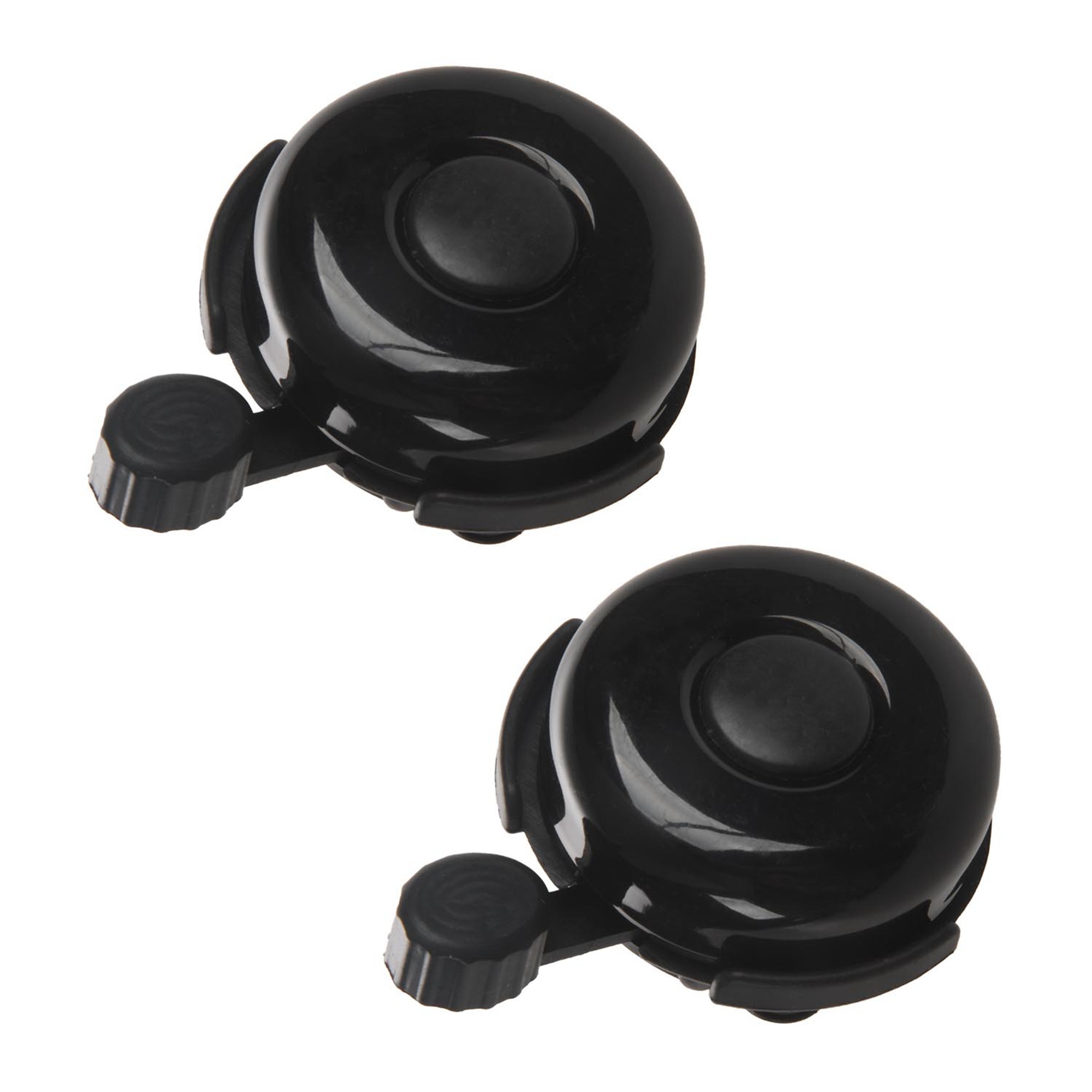 fasdaga 2X Bicycle Bell - Aluminum Bike Bell Ring - Classic Bicycle Bell for Adults Men Women Kids Girls Boys Bikes(Black)