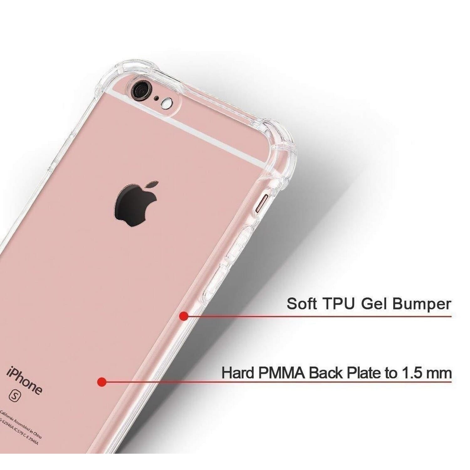 iPhone 7 & 8 [Crystal Clear]- Ultra-Thin, Slim Soft TPU Silicone Protective Transparent Case Cover for Apple iPhone 7 & 8 (Shockproof Transparent)