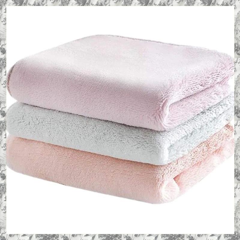(GGBR) 3 Pcs Thick Microfiber Super Absorbent Dish Towels Two Sides Natural Fabric Quality Tea Towels,12X12 Inch ,Multi-Colors