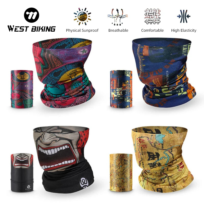 Summer Neck Towel Sunscreen Sport Fishing Sweat Wicking BIKING [Exclusive Discount] WEST Cycling Mask Breathable Cycling Motorcycle Face Towel