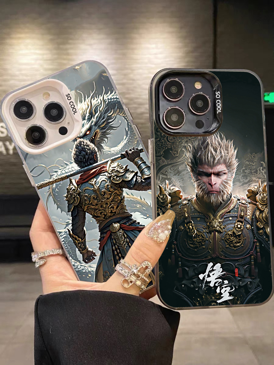 Sroof Case For Huawei Nova5 7 8 10 11 12 Pro Nova7 8 10 11 SE Honor Play5 Nova6 7 8 9 10 11 12 Mate 30E Pro 40E Pro 50 60 Pro+ P30 40 50 60 Pro P60 ART Pura 70 Pro+ Pura 70 Ultra New Cool Black Myth: Wukong Phone Case Back Cover