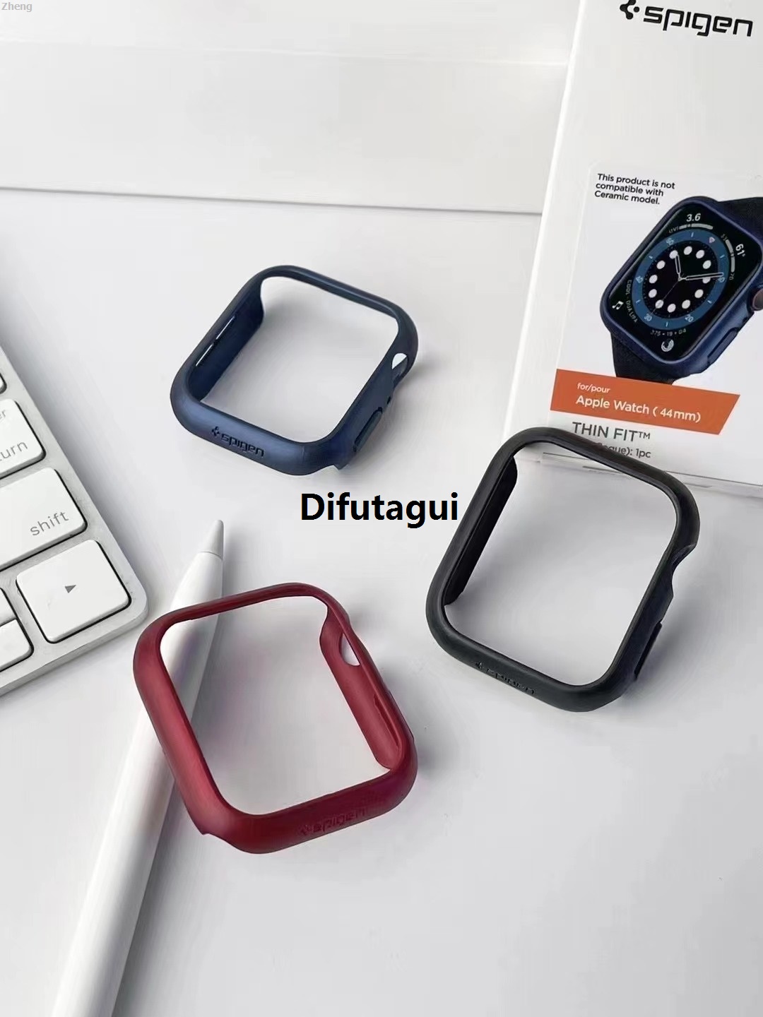 WapuFashion Linguolin mm, 40mm, 41 skull (49 SPG Metal 5/4 for Apple Watch Series Original 7/6/SE/Color, Ultra Thin Hard Electromm, 45mm, 44mm)