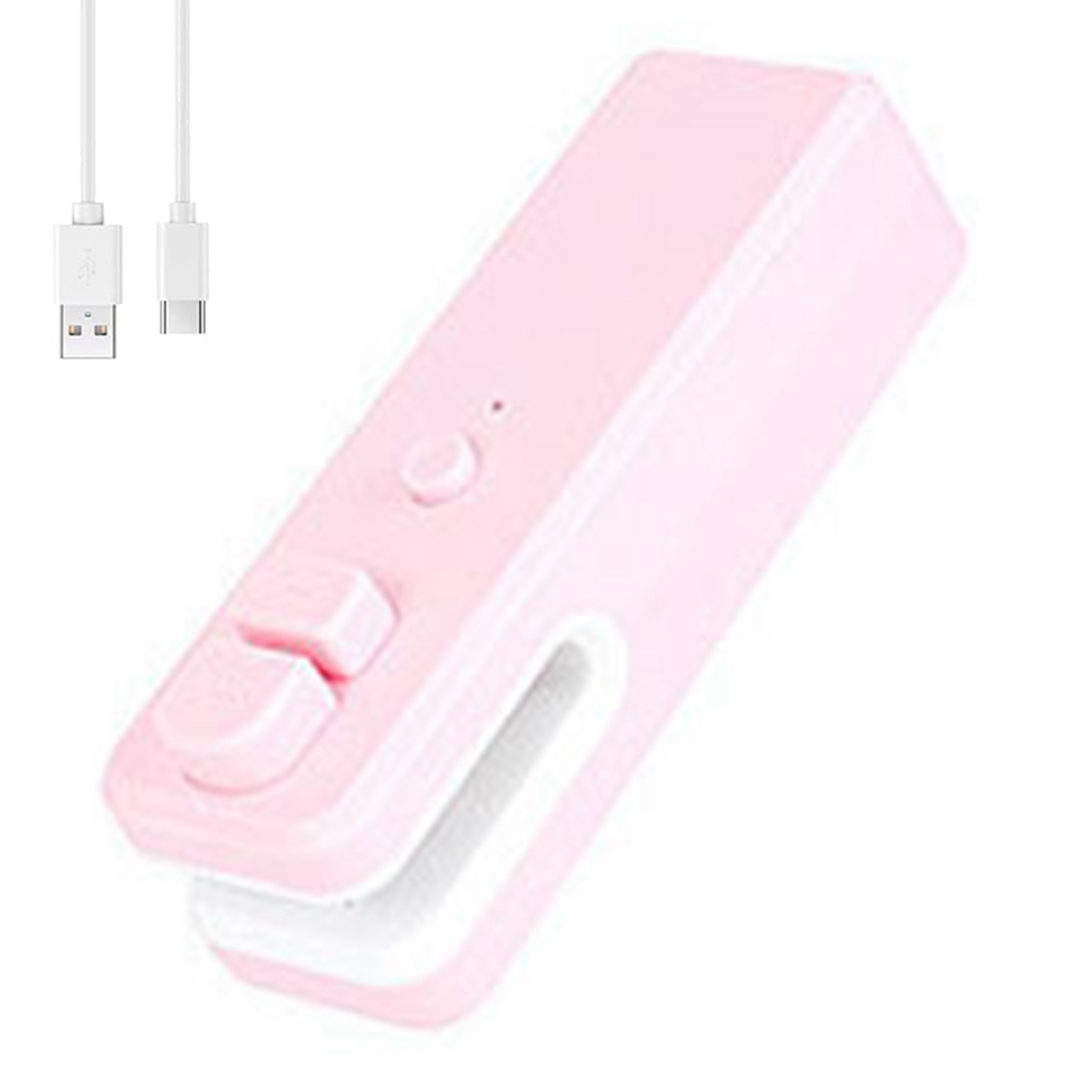 FORIDE USB Charging Mini Sealing Machine Household Snack Plastic Packaging Bag Heat Sealing Machine Small Sealing Machine Pink