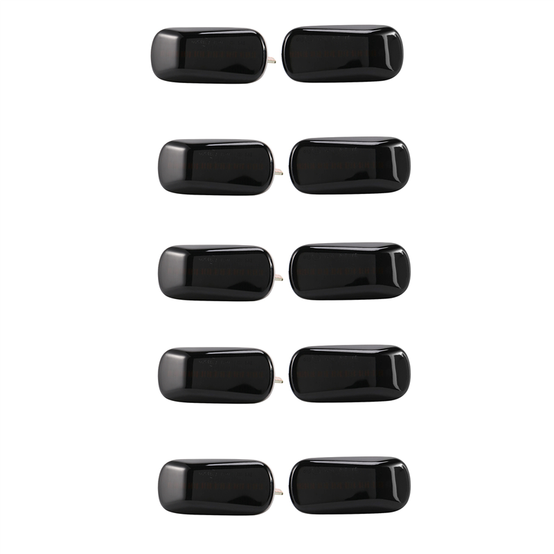 fasdaga 5X Car LED Dynamic Side Marker Signal Lamp Light Turn Lamp for Accord -V Fit Jazz Black