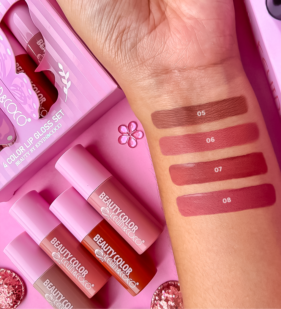 MINI SET X4 BEAUTIFUL LIPSTICKS - KEVIN&COCO