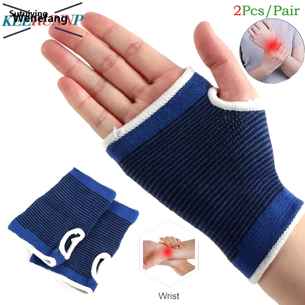 Wenefang Sutuiying 1Pair Breathable Wrist Brace Sleeves for Wrist Pain Relief,Unisex Portable New style Knitted Hand Protection Support Sweat Compression Gloves Thum