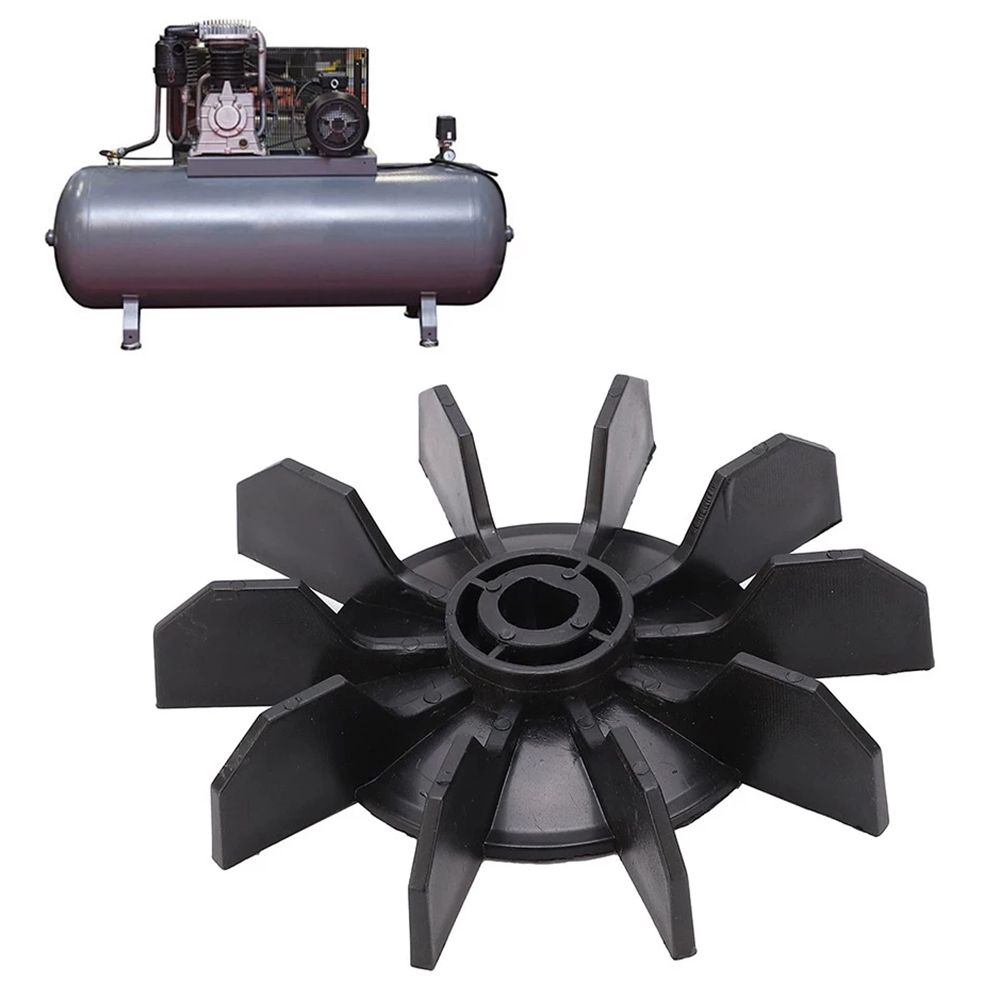 Black Engineering Piston Fan Blade Replacement Air Compressor Fan Direct On Line Motor