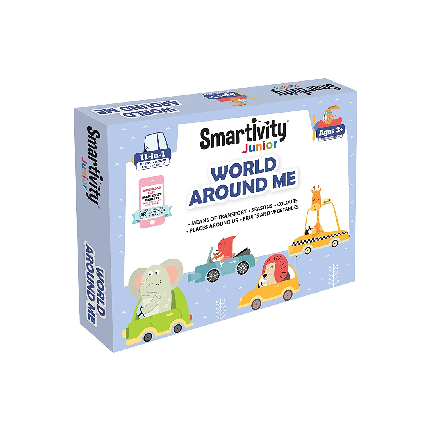 Smartivity Junior World Around Me Pre-School STEAM Learning Educational Toy Art & Craft Play 11 in 1 Activity Kit Gift Box 2 - 5 Yrs