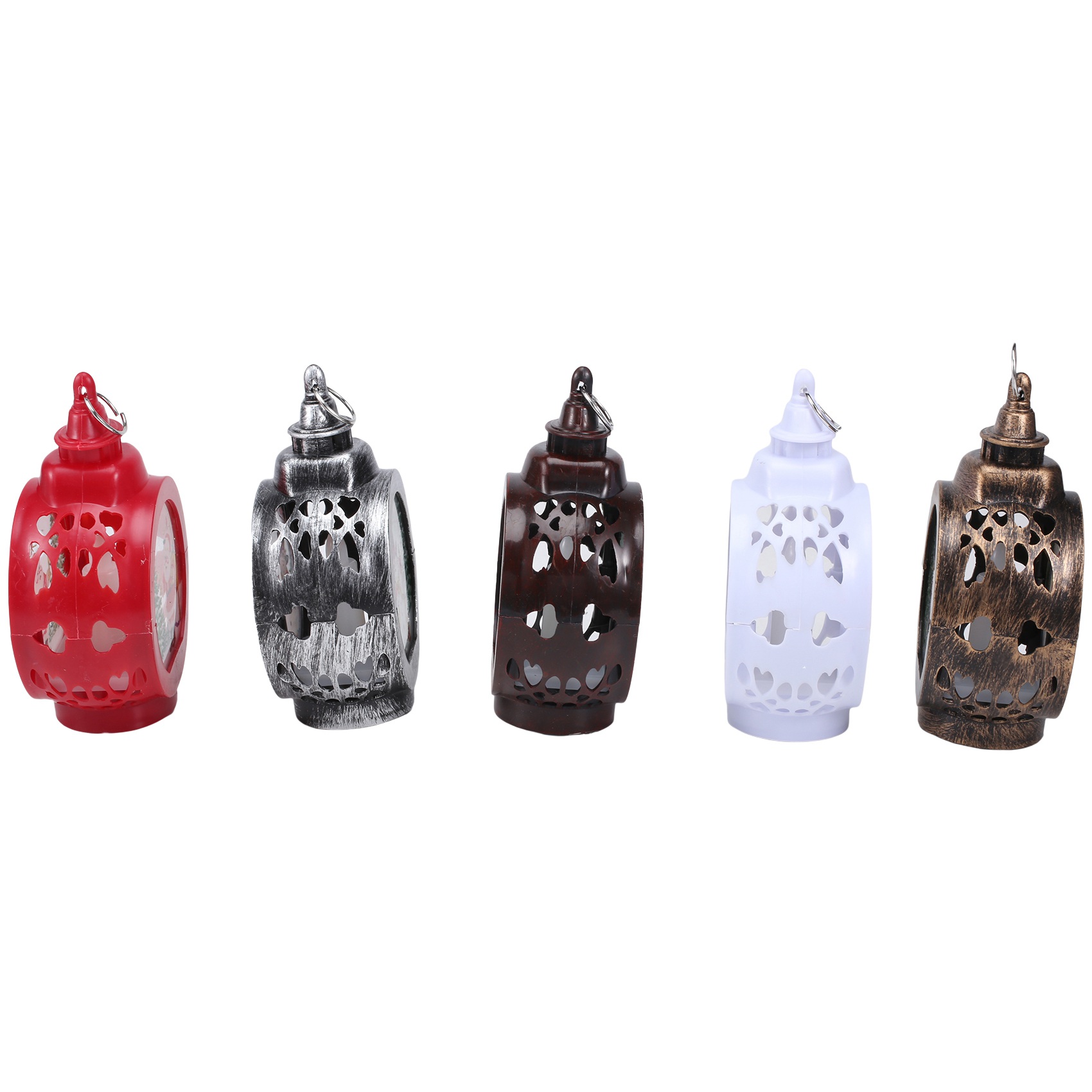 5 Pcs LED Candle Lights Wind Lantern Portable Ornaments Home Christma Party Decor