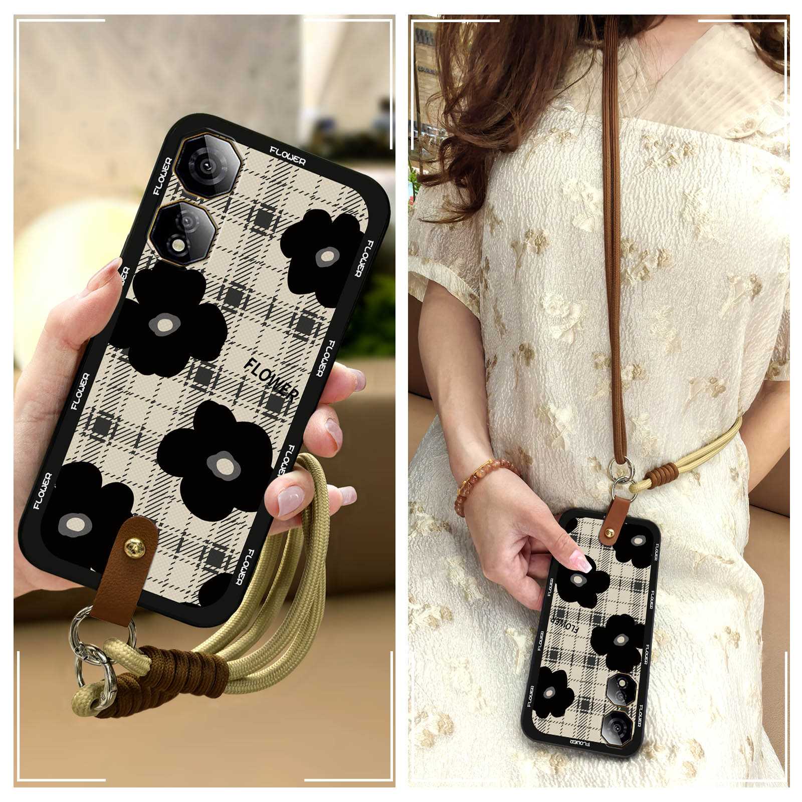 Soft case Crossbody Phone Case For ZTE Nubia Neo2 5G Dirt-resistant Necklace Anti-dust Shockproof Back Cover Waterproof