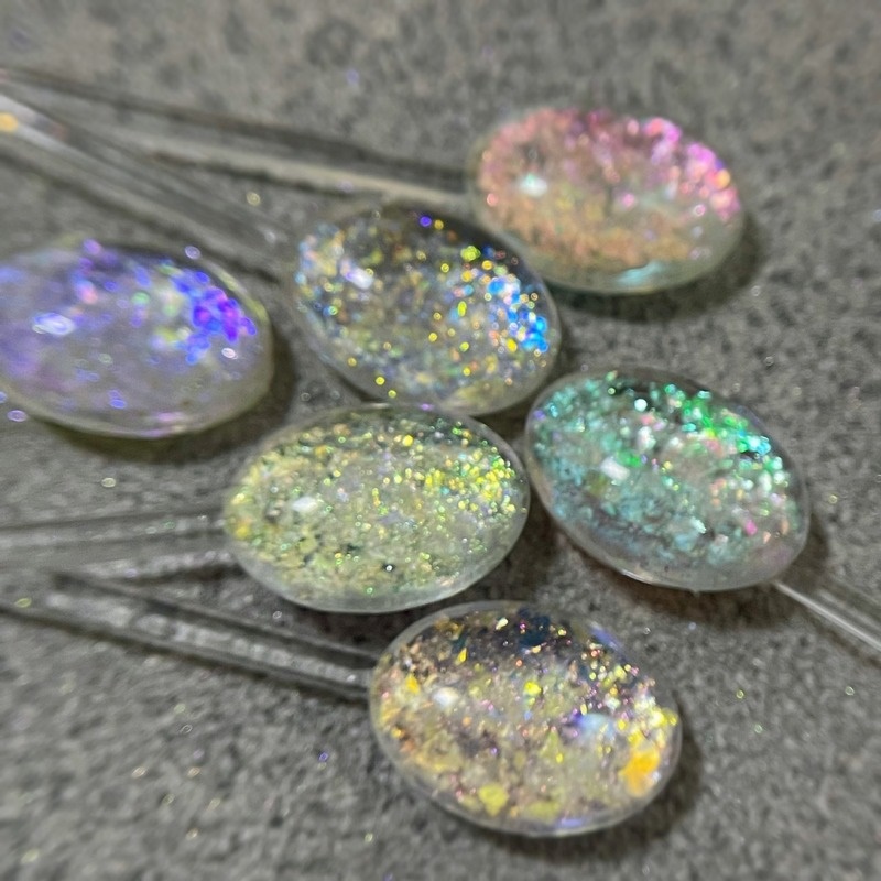 New 1Pc Nail art glitter powder/Laser Chameleon opal powder/Magic color aurora ice crystal flake nail powder Ultra Thin Mica Chip