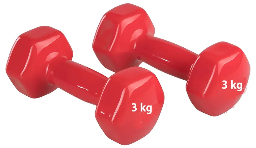 Dumbbell set 3 kg pack of 1 pair, 6 kg total