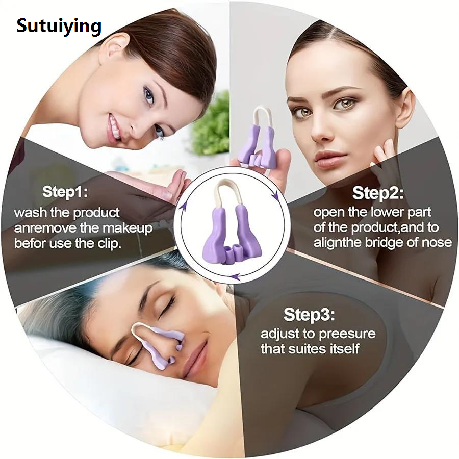 Sutuiying 1pc Nose Shaper For Wide Noses Nose Straightener Corrector New style Shrinker Beauty Nose Clip For Women Men