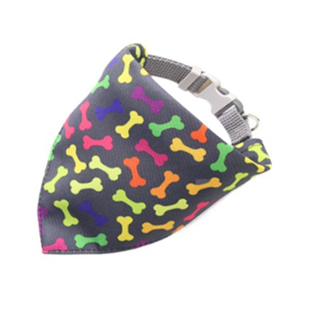 Practical Cartoon Pet Saliva Towel Adjustable Breathable Dog Scarf Detachable Soft Dog Triangle Towel Eating
