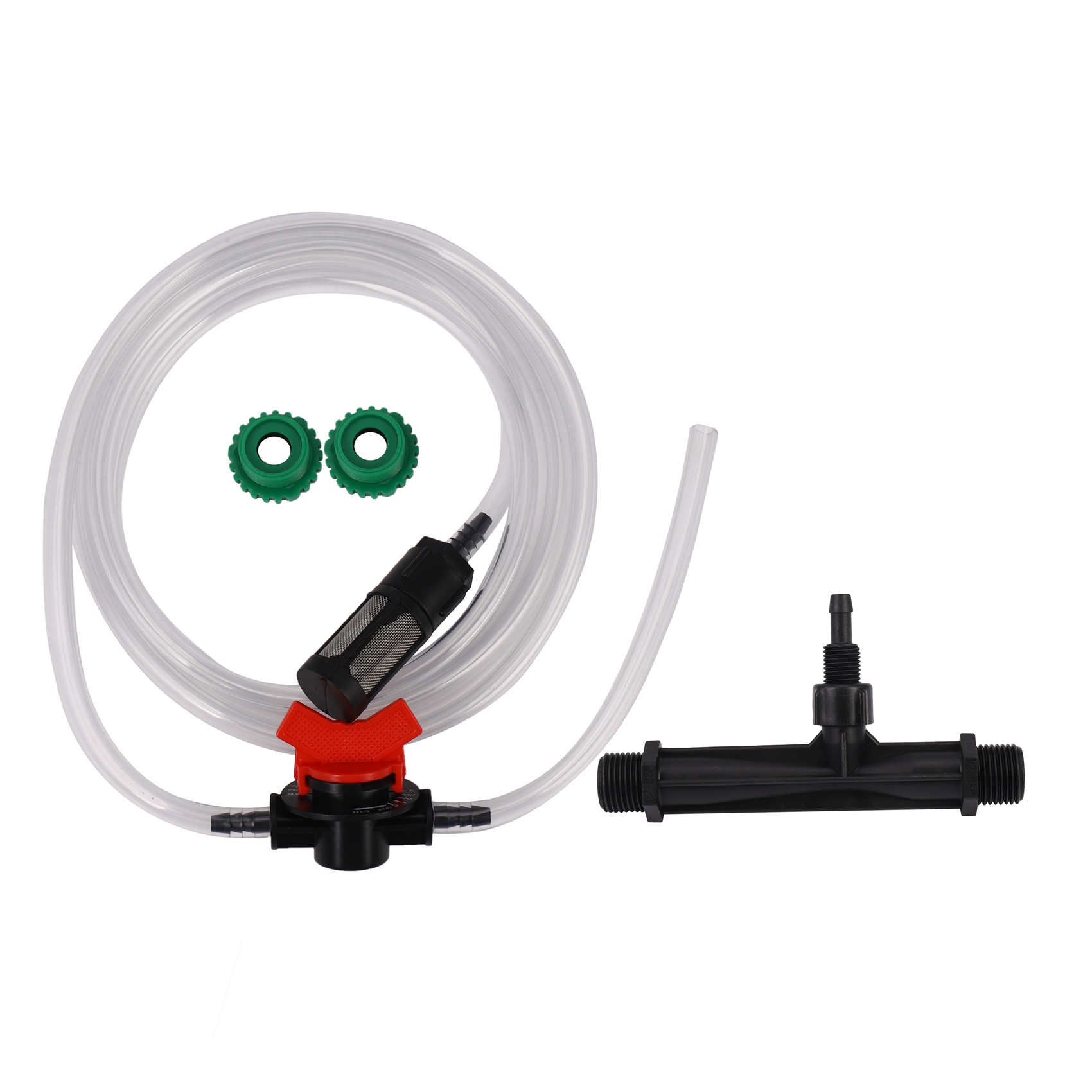 NAMUNY Agricultural Venturi Injector Kit with 1/2 Inch to 3/4 Inch Threaded Greenhouse Irrigation Fittings 1 Set