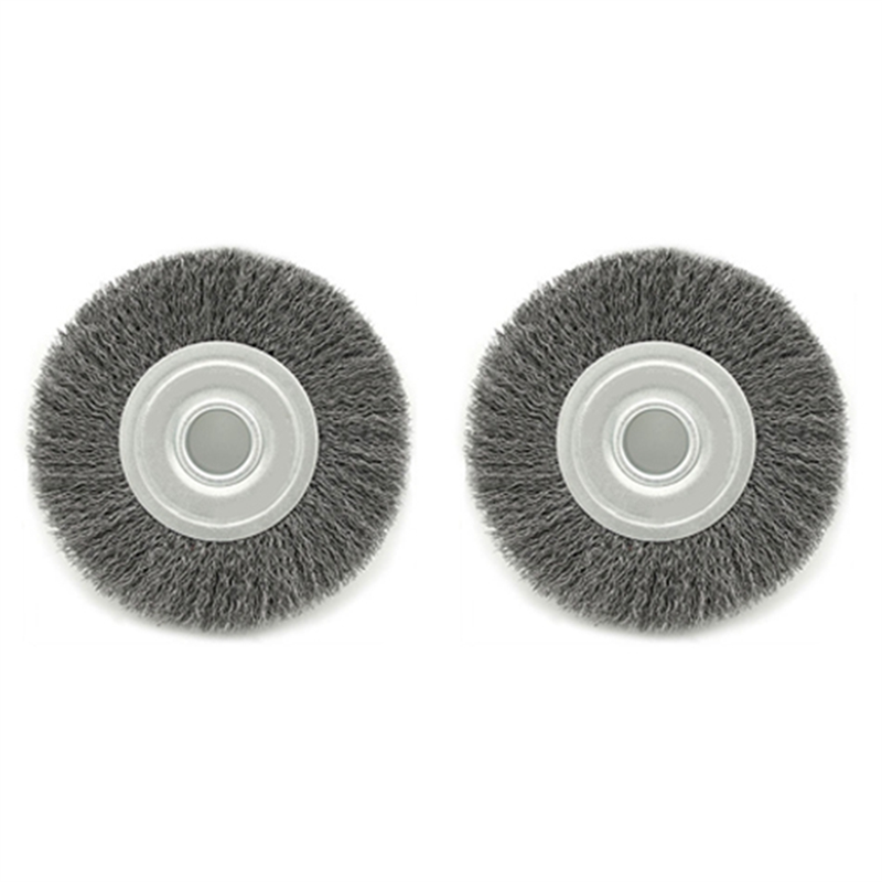2 PCS Wire Wheel As Shown Stainless Steel Wire Efficient Clean Rust From Assorted Car Parts & Engines for Bench Grinder-Wire Brush for Grinder 6Inch