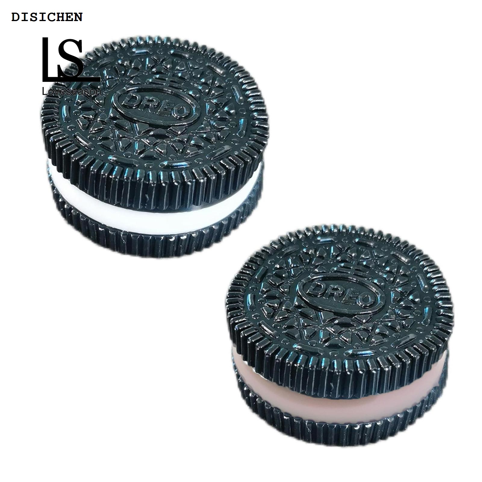 DISICHEN New Stress Relief Cookie Toy 2pcs Chocolate Cookie Toy for Stress Relief Slow Rising Sensory Fidget Toy for Kids Teens Adults Portable Biscuit Squishes Mini Biscuit Squishes Toy