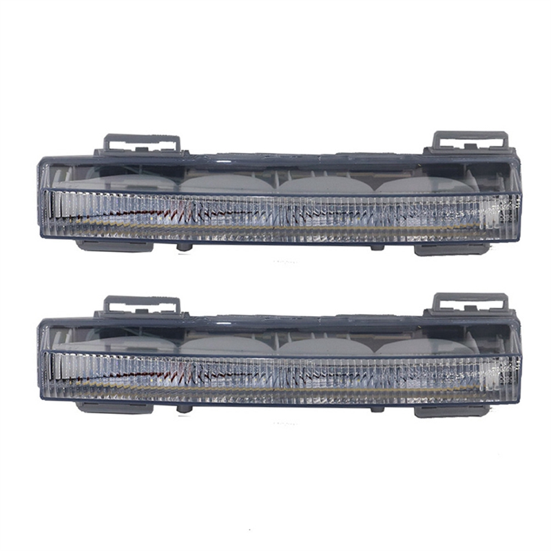 JINMY 2X for W166 ML350 ML400 X204 GLK350 2012-2015 Car Front LED Daytime Running Light DRL Fog Lamp 2049065501