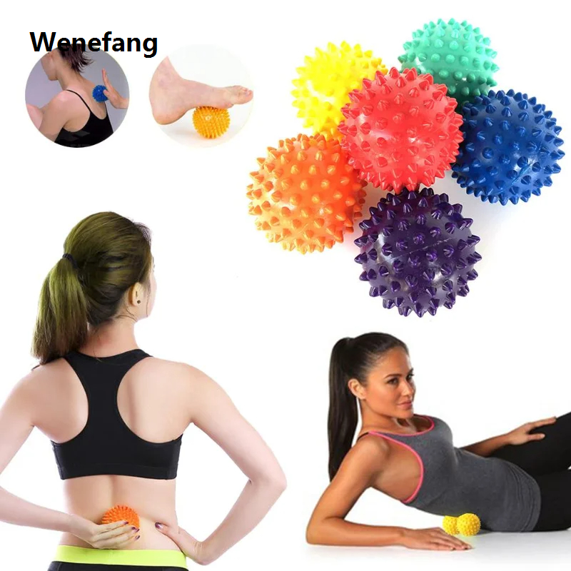 Wenefang 1PCS Spiky Massage Ball Exercise Hand Foot Pain Relief Plantar Relievers Bargain price Muscle Soreness Release Massager Roller For Deep Tissue