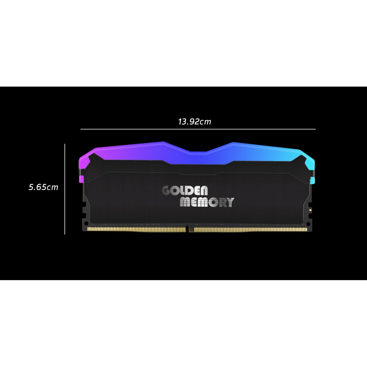 DDR4 8GB 3200Mhz Golden Memory RAM RGB With Heatsink