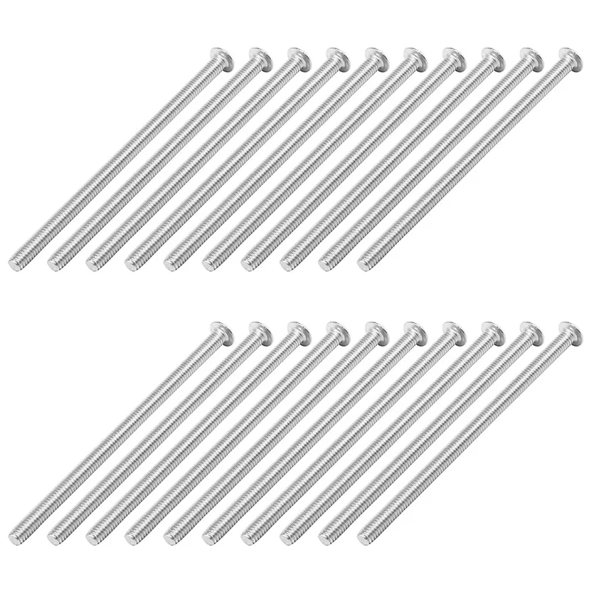 NAMUNY Stainless Steel Button Screw, Hex Socket Bolts Type: / 4mm Bolt Size: x 75mm Your Pack Quantity:20