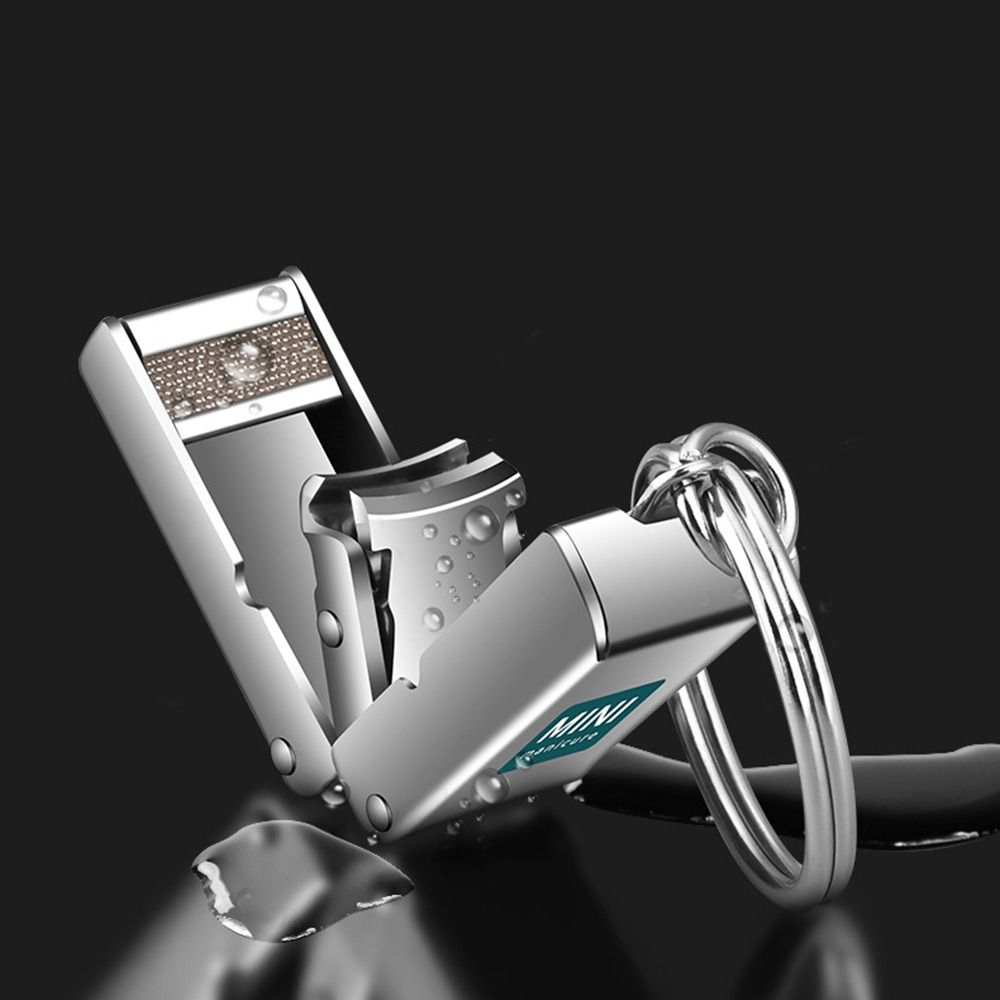 Creative Stainless Steel Mini Nail Clippers Exquisite Portable Folding Nail Clippers Key Accessories Manicure Tools