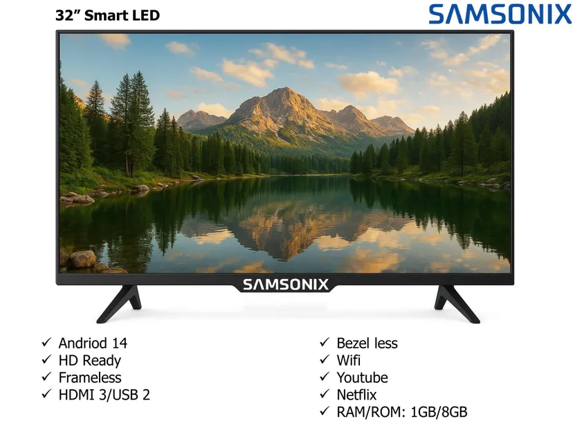 Samsonix 32-Inch LED TV