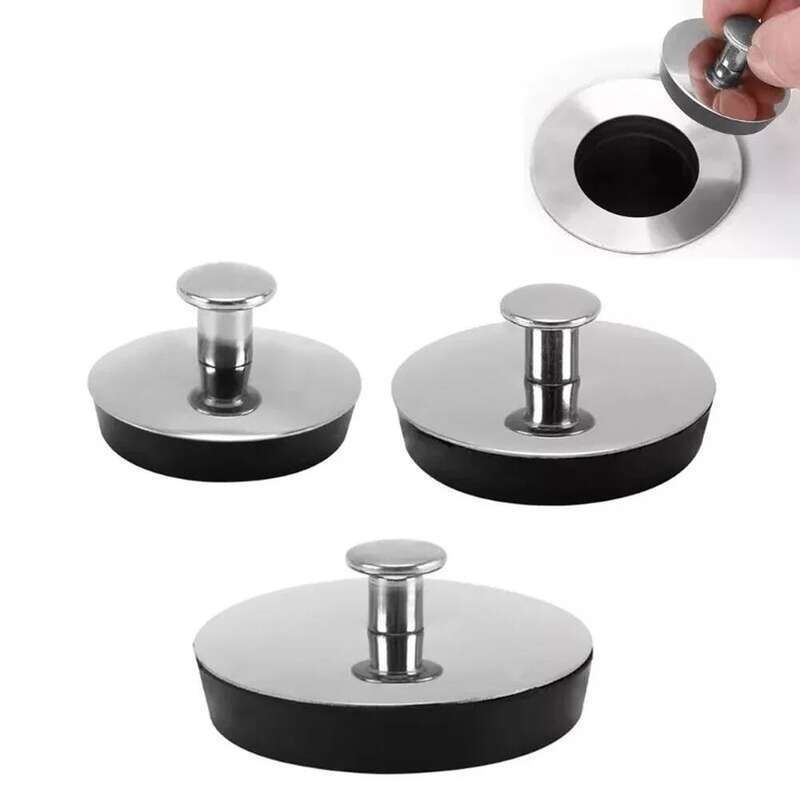 1pcs Universal Bathroom Washbasin Stainless Steel Bathtub Drain Stopper For 33-35mm 43-44mm 54-55mm Sink Plug