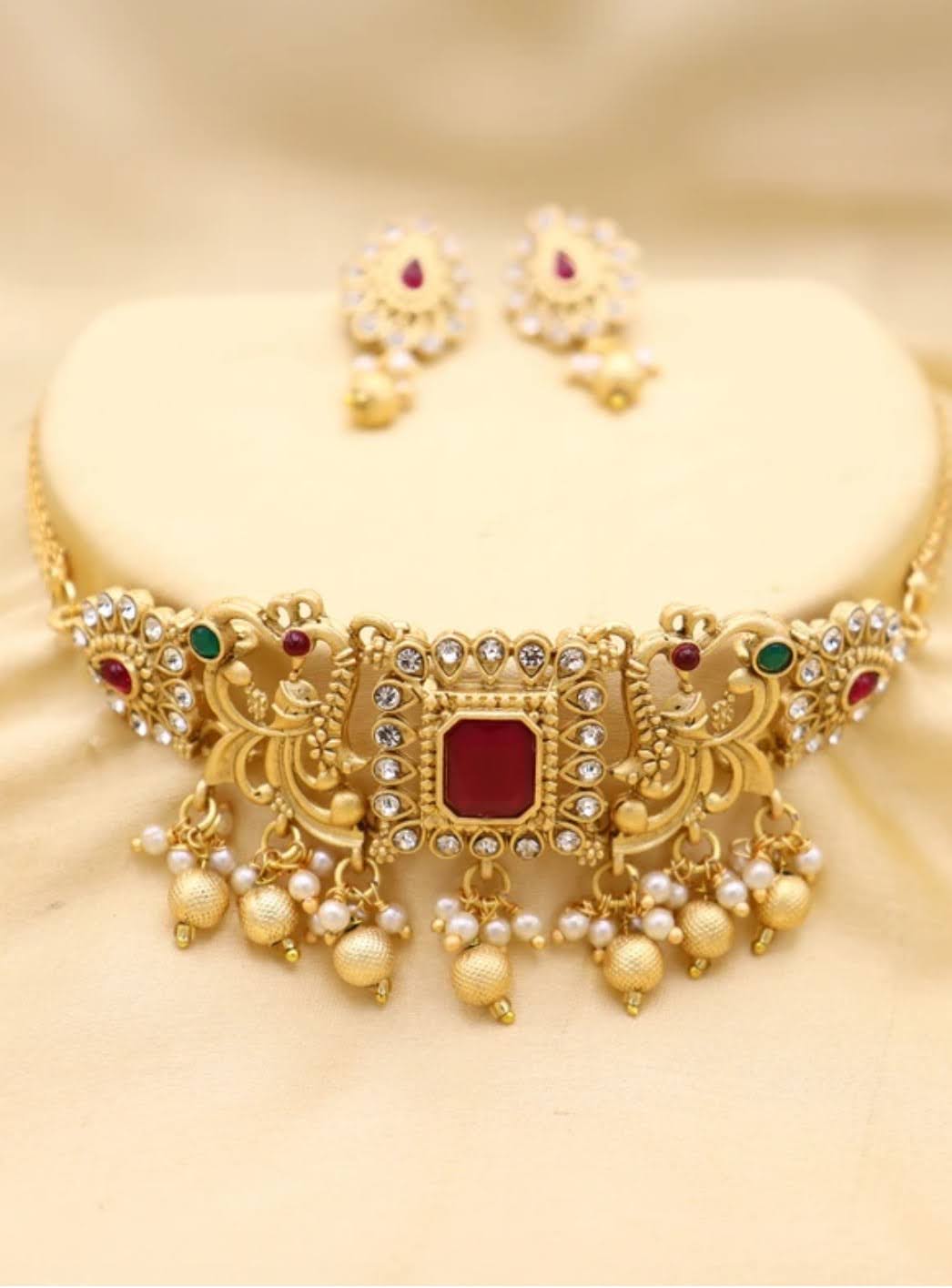 Alloy Multicolor Jewel Set (Pack of 1)