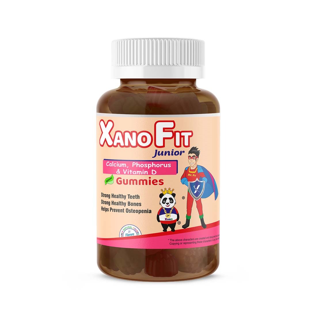 Xano Fit Junior Calcium, Phosphorous & Vitamin D Gummies 30 Pieces chocolate drink