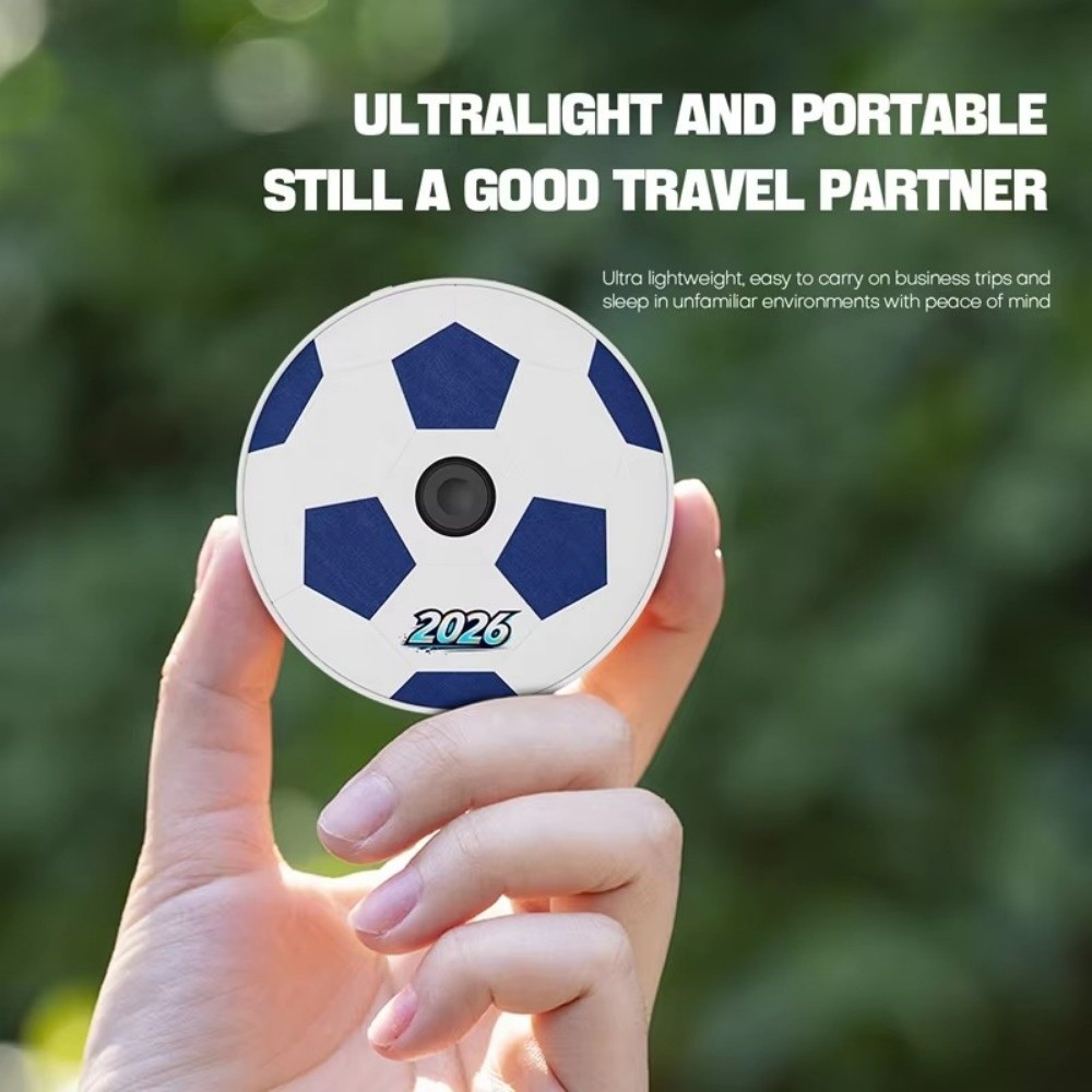 Multifunctional Football Pattern Under Pillow Bluetooth Speaker Ultra-Thin Soccer Ball Sound Machine Bluetooth 5.4 White Noise Bedroom Pillow Speaker Sleep Relaxation