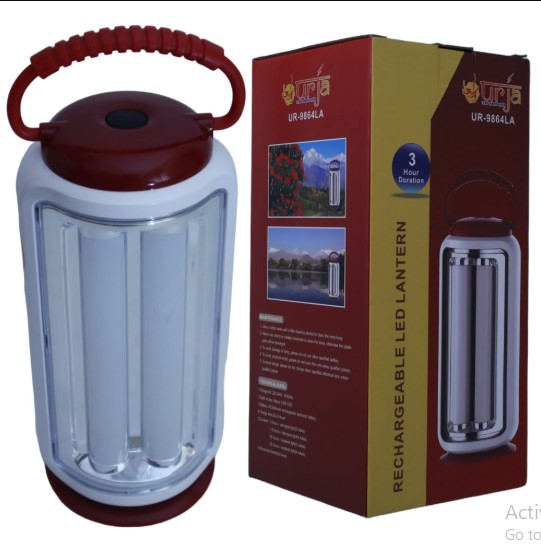 Urja 'UR-9864LA' 4 LED Tubes High Brightness Rechargeable & Portable Emergency Work Light Lantern