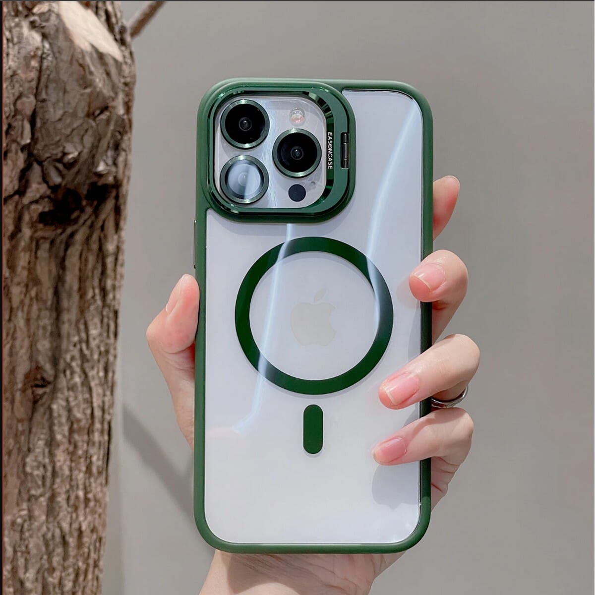 Apple iPhone 11 Pro Max Magnetic MagSafe Cover With Camera Protection and Metal Lens Ring Stand