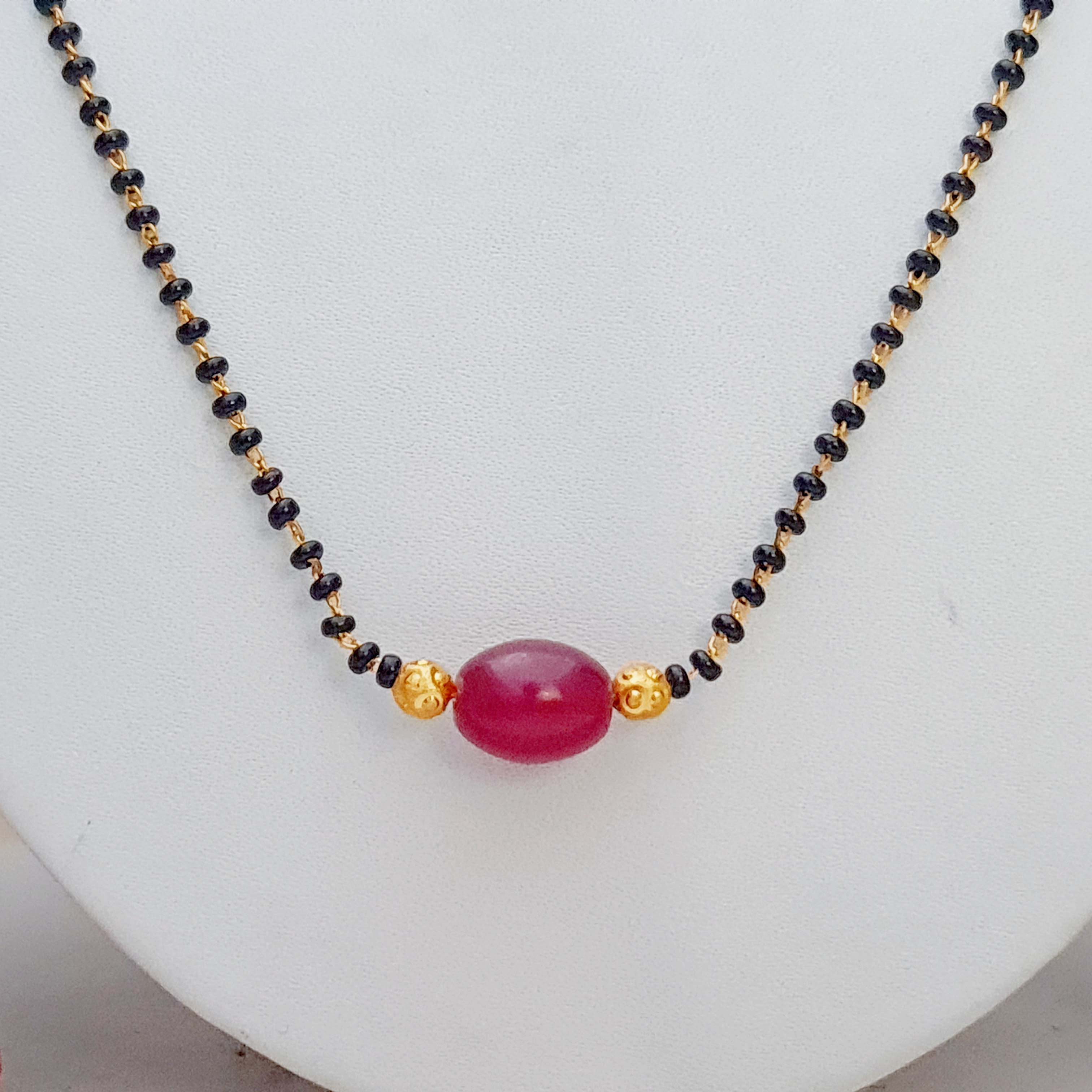 Gold Polished Mangalsutra Pendant Ball Mangalsutra | Short Mangalsutra Black Mangalsutra Indian Mangalsutra Nepali Mangalsutra Dailyuse Mangalsutra For Engagement New Looks Mangalsutra Design New Design Mangalsutra For Wedding Simple Mangalsutra