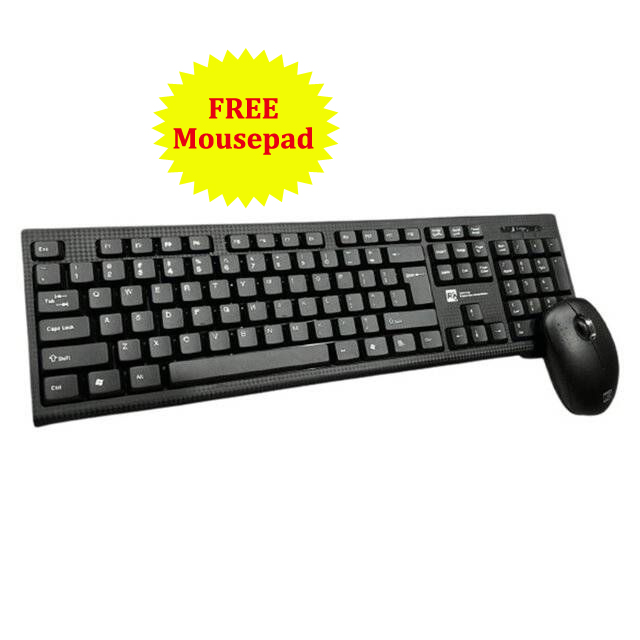 R8 1915 Wireless Keyboard And Mouse Combo | 2.4Ghz | FREE Mousepad | Widely Compatible | 100% Genuine