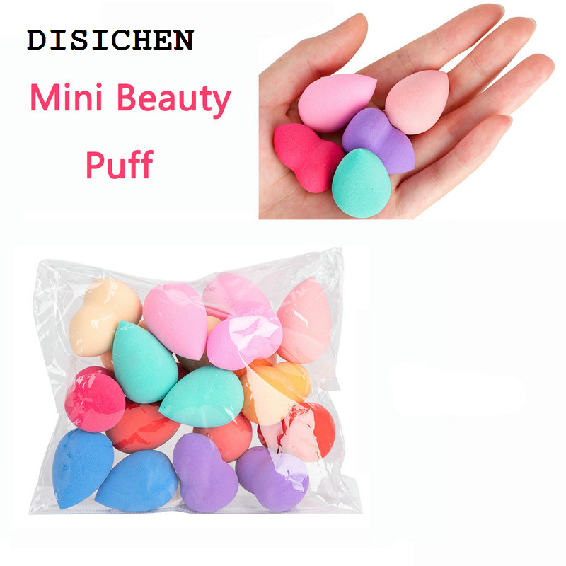 DISICHEN 2025 New 100/50/20/10pcs Soft Water Drop Gourd Beauty Egg Makeup Mixer - Mini Sponge for Flawless Foundation, Concealer, and Powder