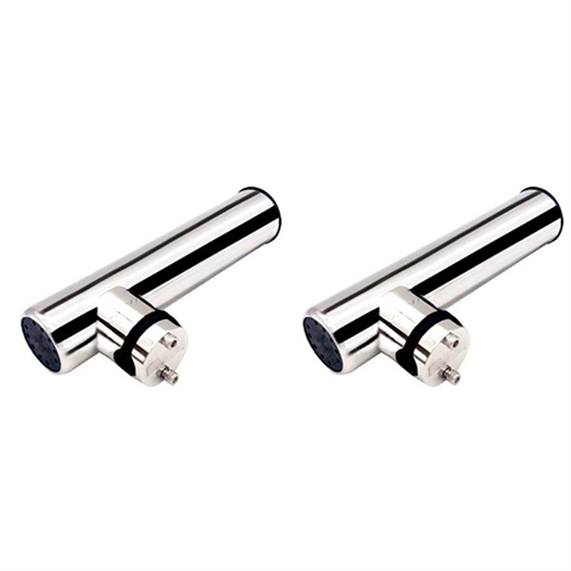 2 Pack boAt Fishing Rod Holder Brackets Silver Rod Holder For Rails 18-26MM Sail boAt Parts