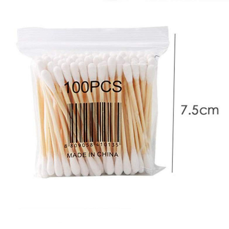Cotton Buds 100PCS Plastic Pack