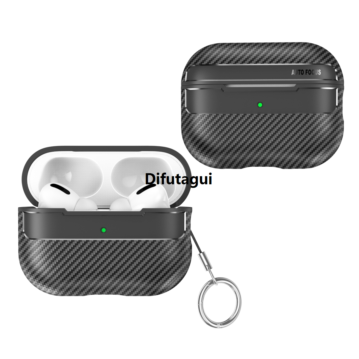 Difutagui For AirPods Pro 2 Carbon Fiber Texture Anti-fall Earphone Protective Case Hot Selling