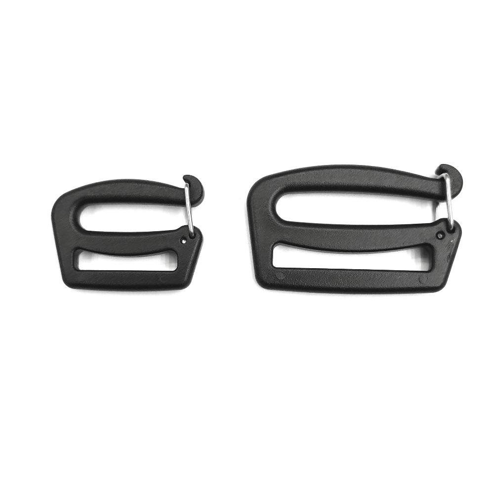 5/10pcs New Quick Release G Hook Black 26/38mm Webbing Buckles Adjustable Backpack Bag Clips for Outdoor Luggage Sack Backpack