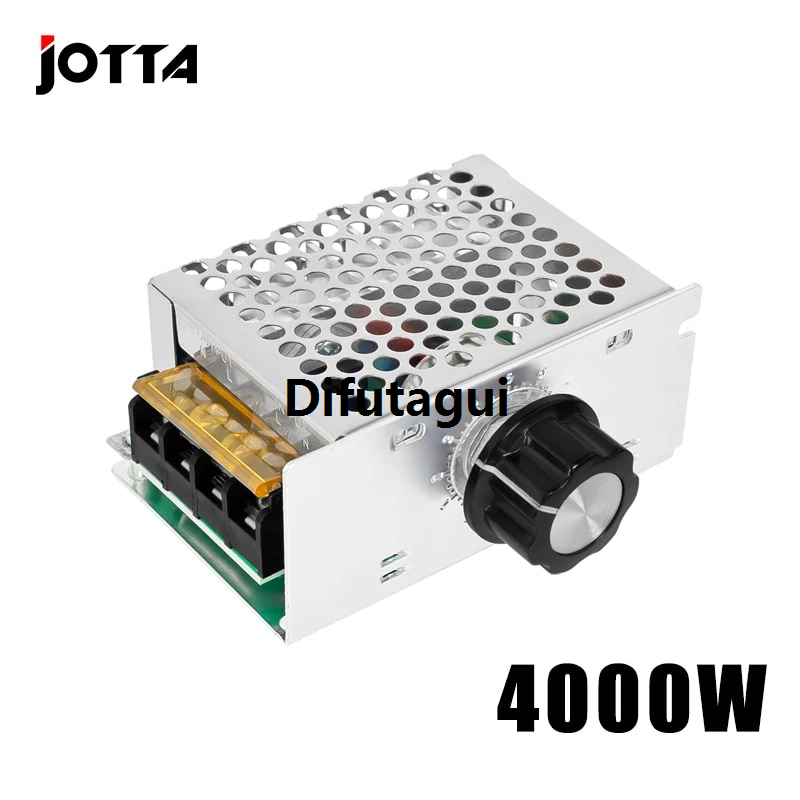 Difutagui New specials 4000W 220V AC SCR Motor Speed Controller Module Voltage Regulator Profesional Temperature Dimmer for Electric Furnace Water Heater LED Light