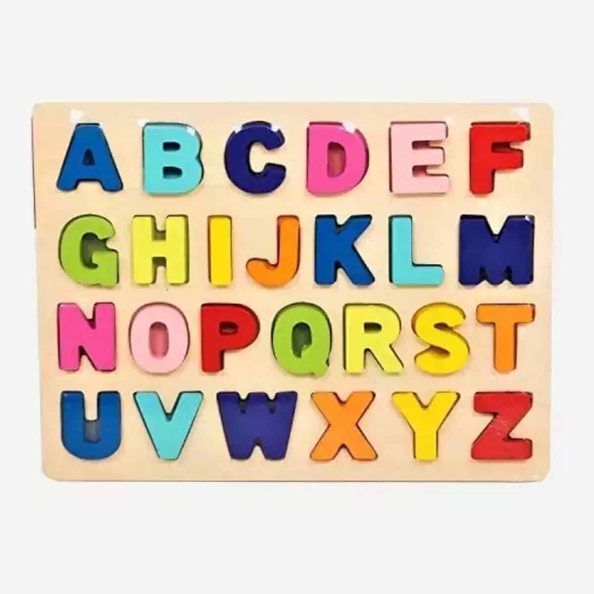 Wooden Alphabets English Letters With 3D Grasping