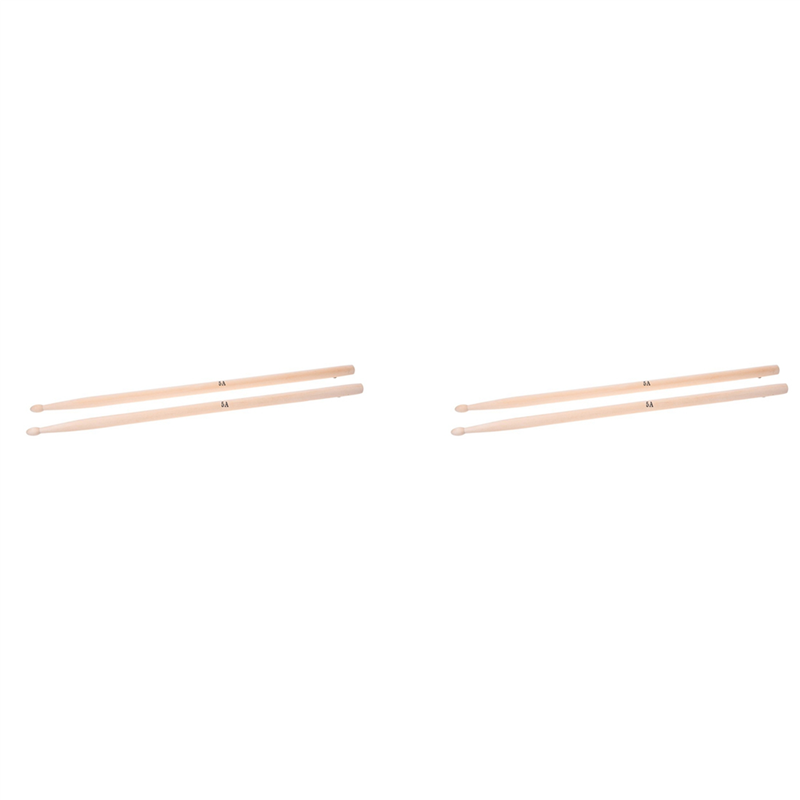 2 Pair of 5A Maple Wood Drumsticks Stick for Drum Set Professional