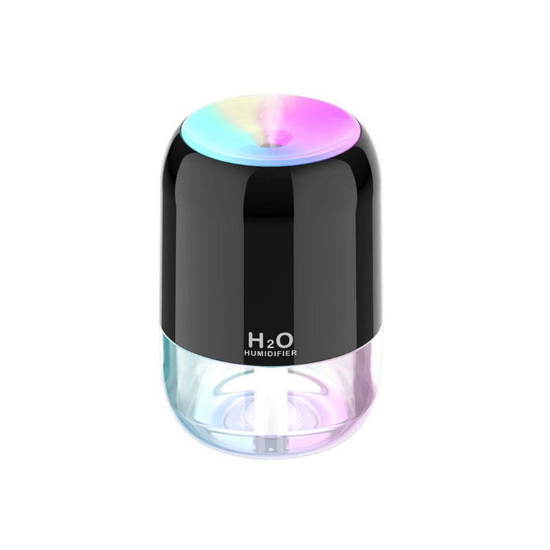 USB Air Humidifier Diffuser Humidifier Atmosphere Light Fragrance Intelligent Colorful for Car Home-A