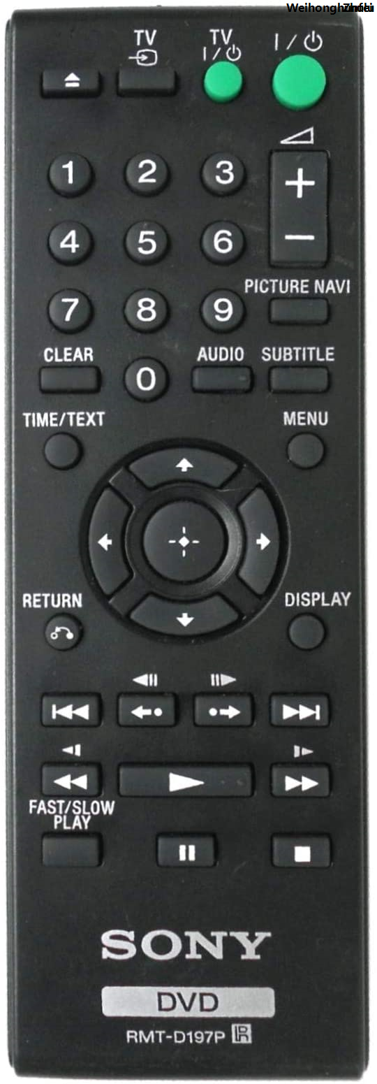 ZhuluFashion WeihonghunfeiFashion Sony DVD Remote Control RMT-D197A For DVP-SR110 DVP-SR115 DVP-SR120 DVP-SR210P DVP-SR310P DVP-SR750HP DVP-SR510H