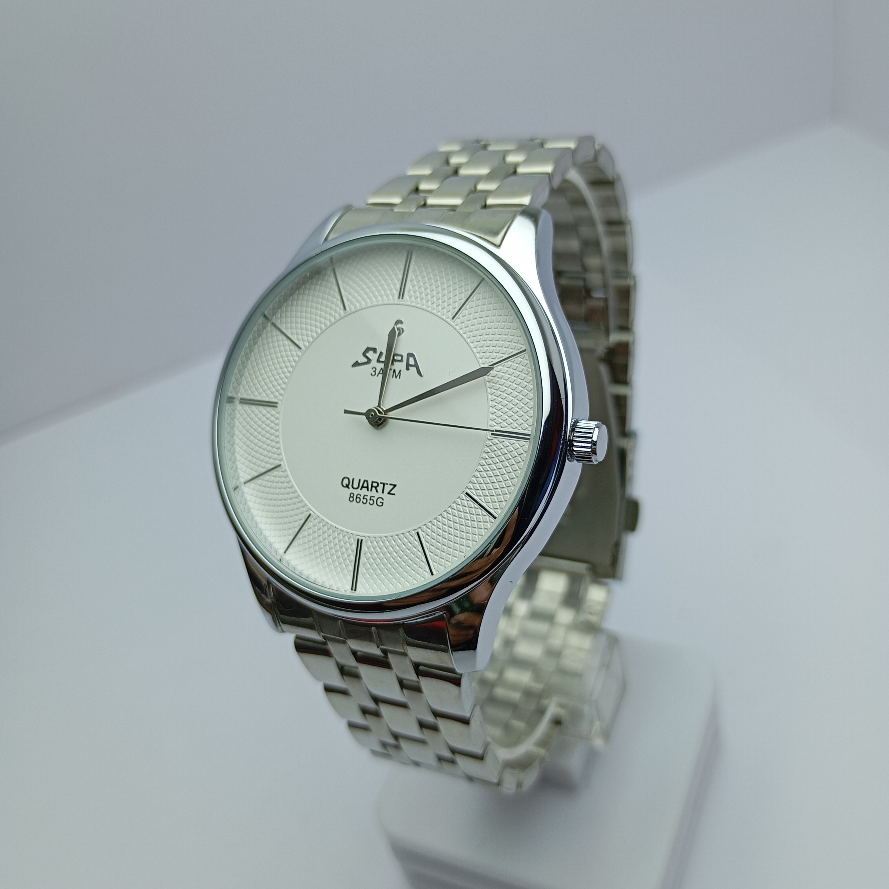 Waterproof Stainless Steel Golden Chain Round White Dial Casual Watch For Women || Sold By Watch House