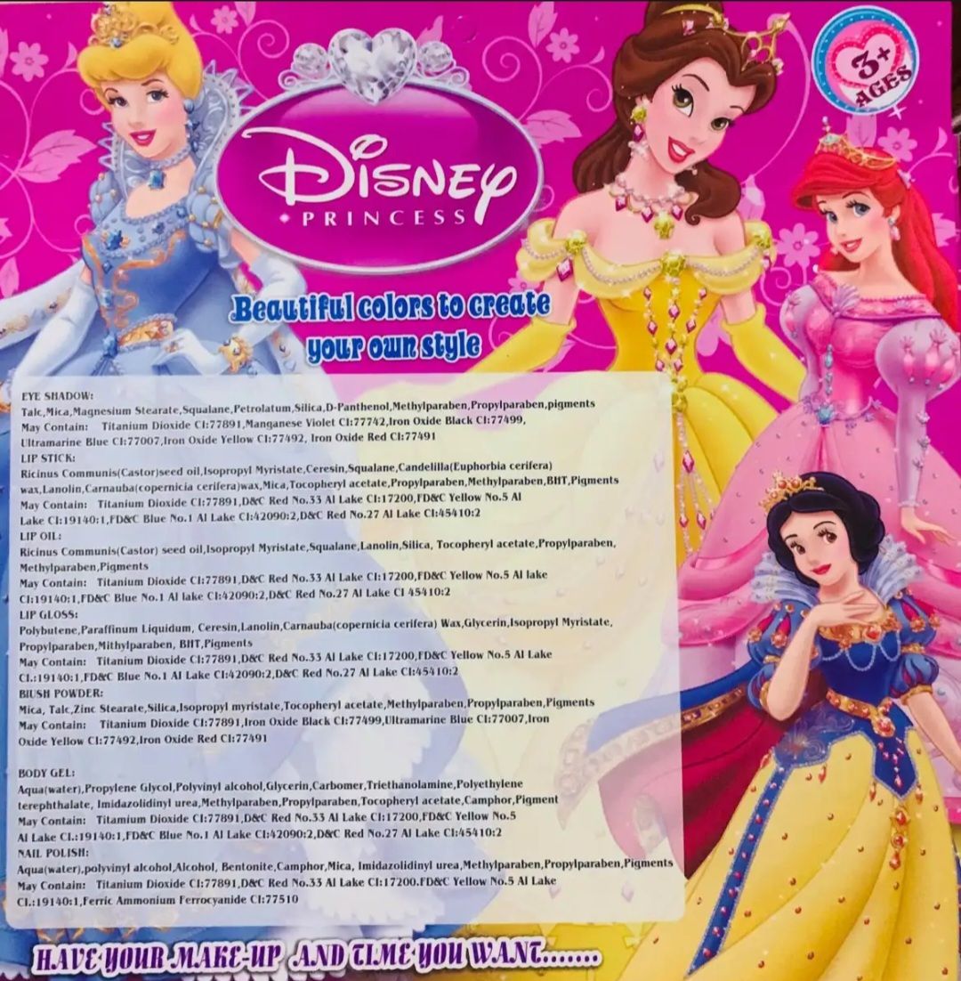 Vylon Kids Makeup Disney Princess Palette for Girl Real||nWashable Kids Gift Makeup